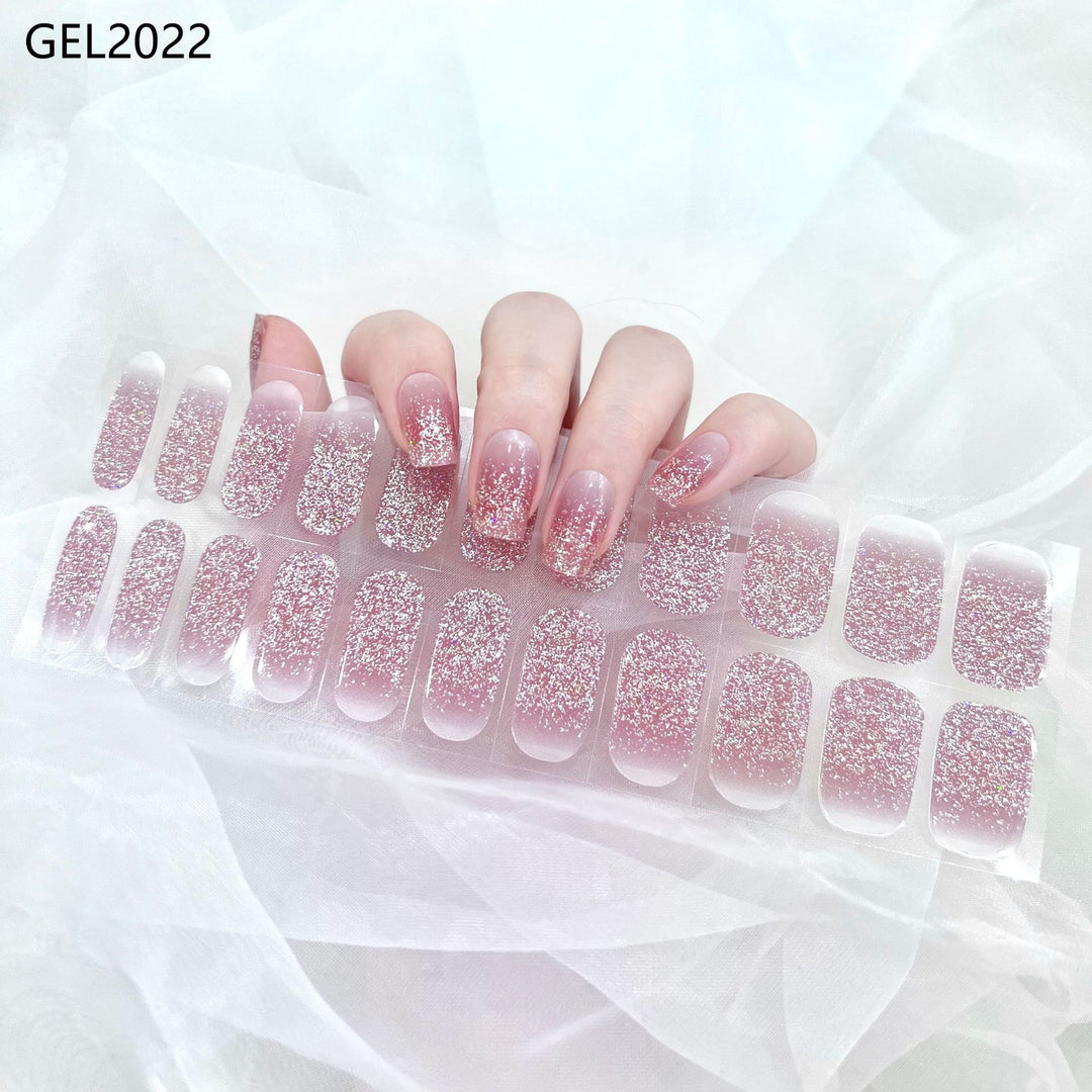 Pure Color Onion Powder Baking-free Gel Nail Art