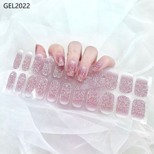 Pure Color Onion Powder Baking-free Gel Nail Art