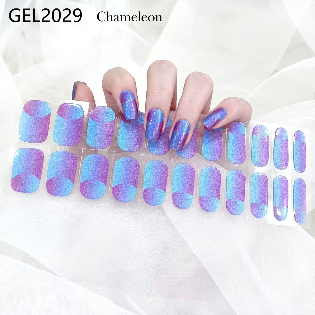 Pure Color Onion Powder Baking-free Gel Nail Art