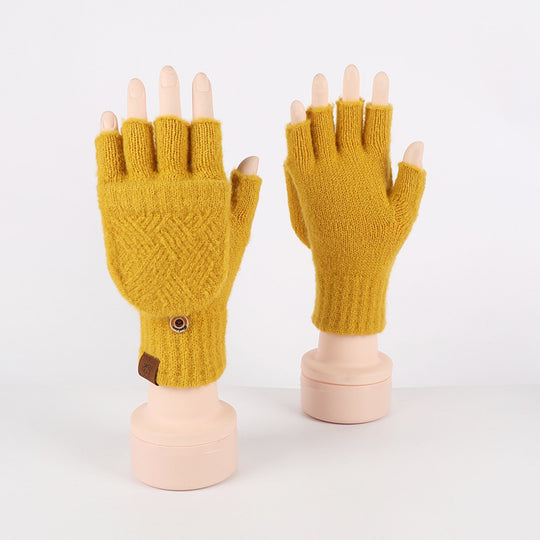 “Knitted Flip Gloves”