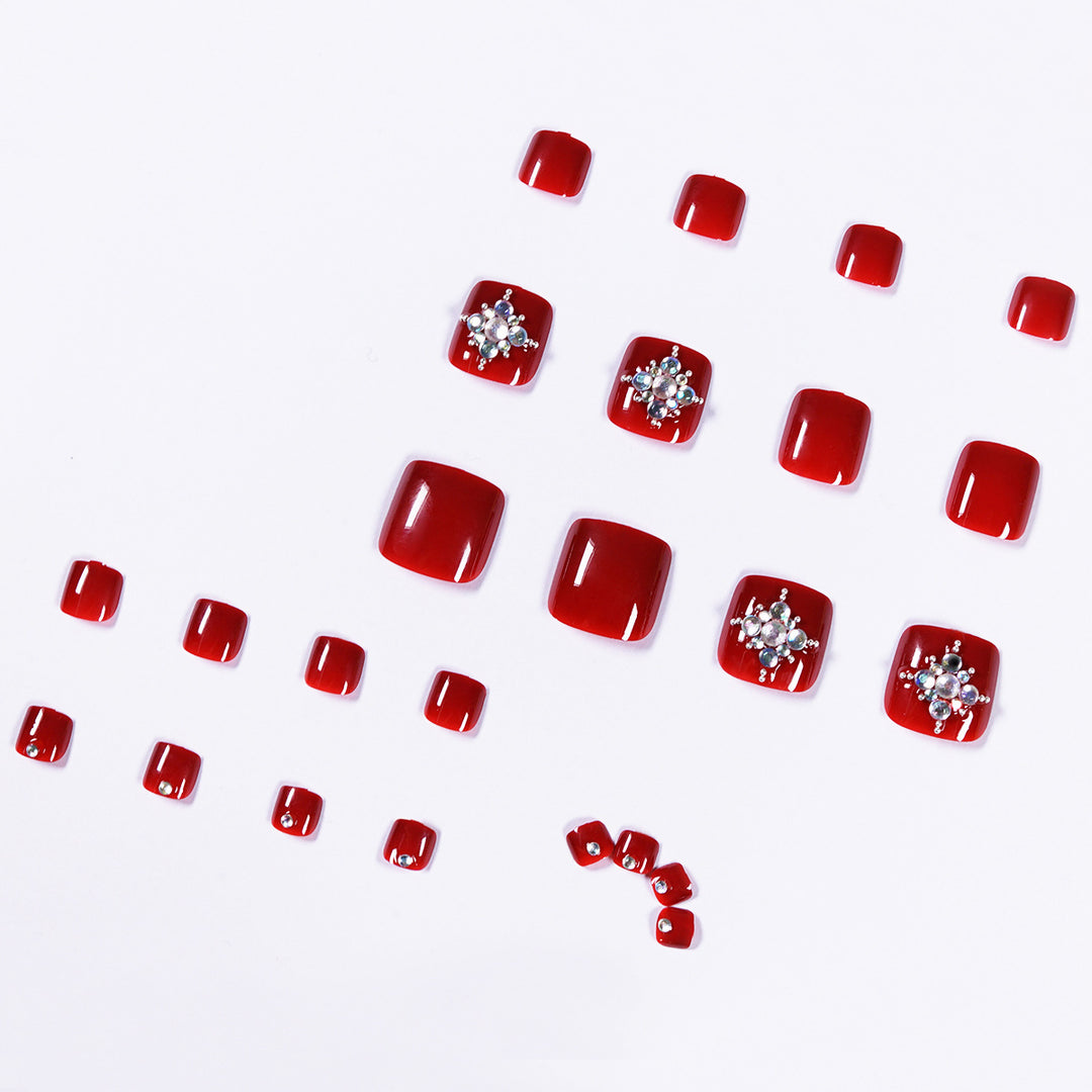 “Eastern Star 24 Piece Fashion Toe Nails”