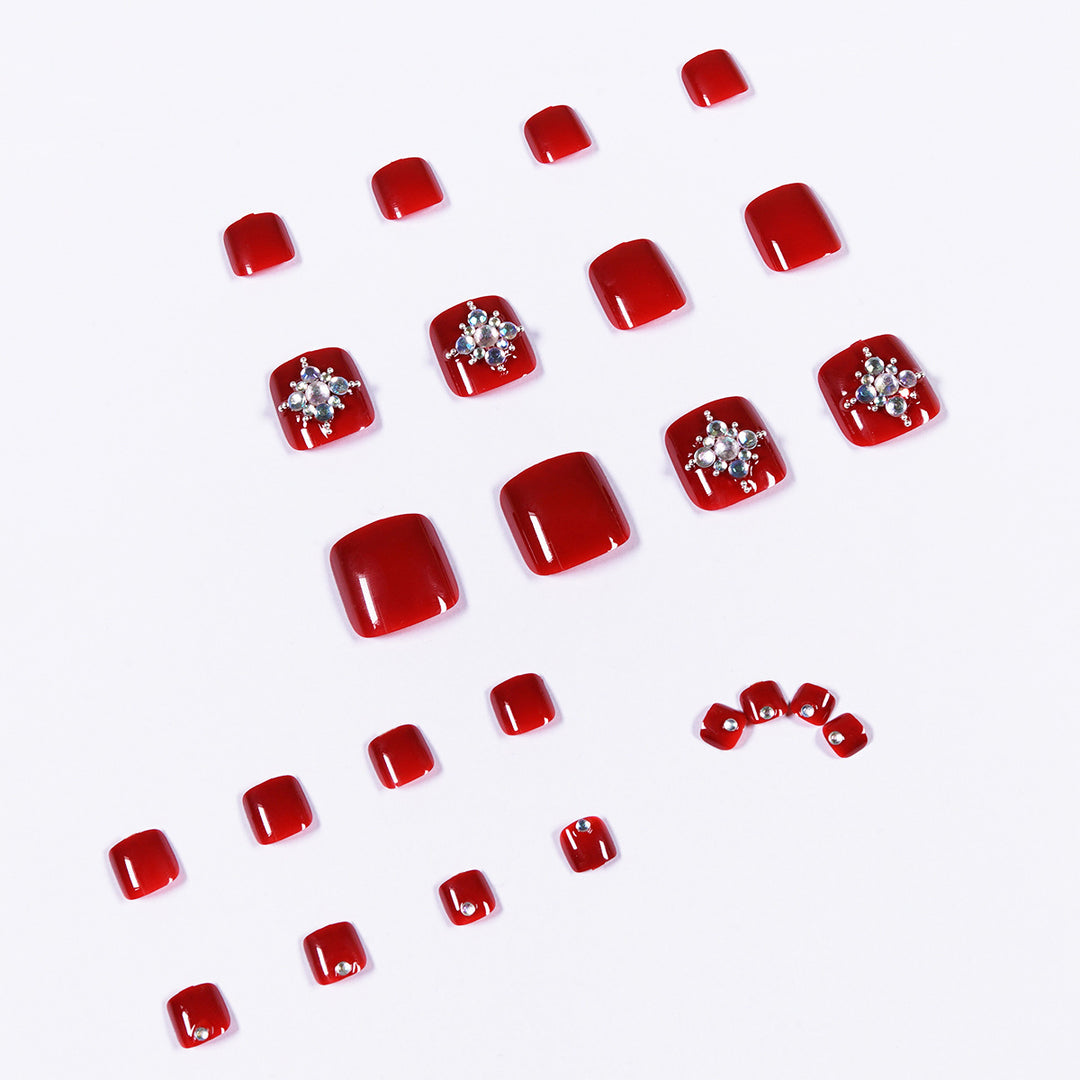 “Eastern Star 24 Piece Fashion Toe Nails”