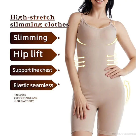 "Tummy, Waist, and Thigh Bodysuit Shaper"