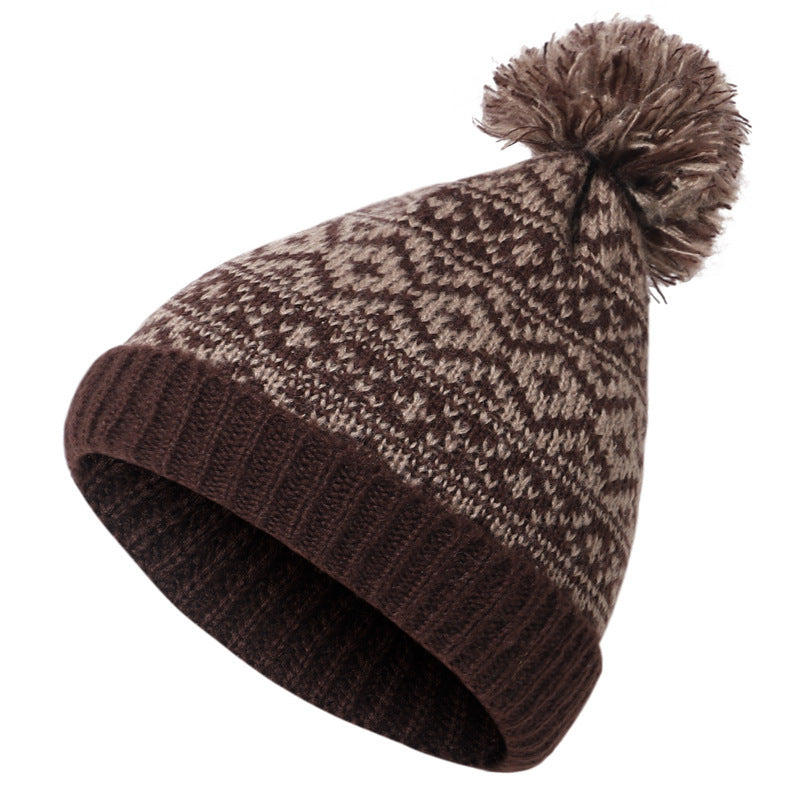 “Knitted Wool Puff Hat”