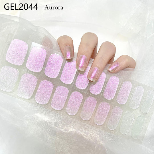 Pure Color Onion Powder Baking-free Gel Nail Art