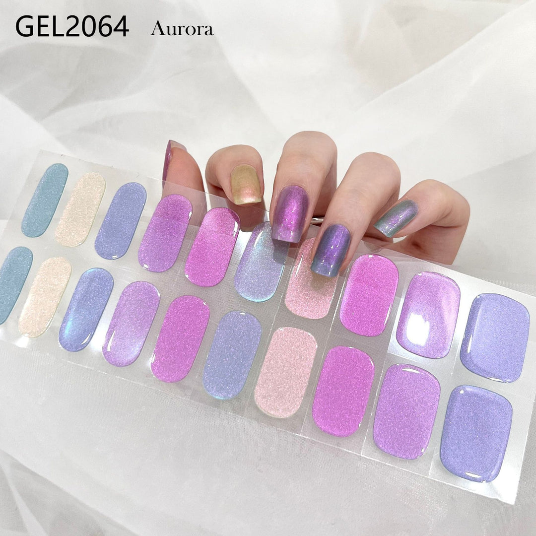 Pure Color Onion Powder Baking-free Gel Nail Art