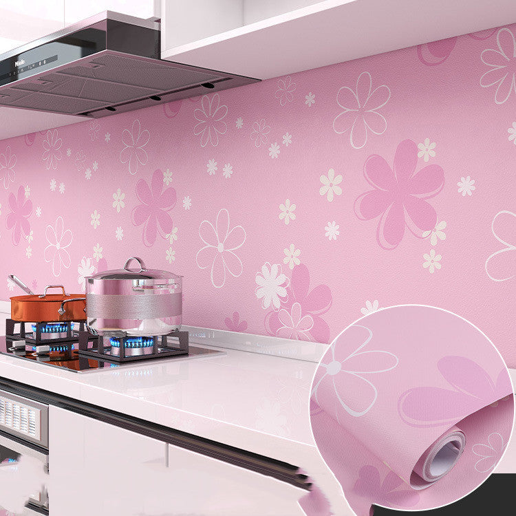 Self-adhesive High Temperature Resistant Cooking Range Cabinet Wallpaper