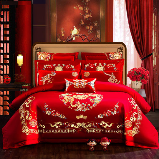 “Lucky Red 4 Piece Comforter Set”