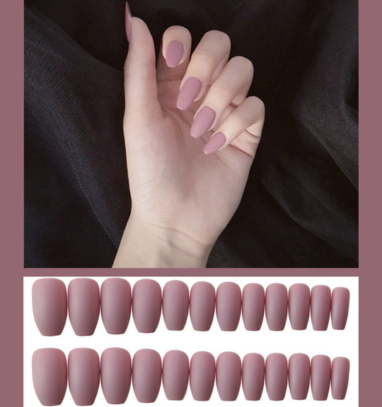 "Matte Attack Mid Coffin Tip Fashion Nails"