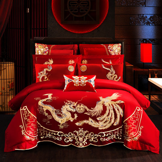 “Lucky Red 4 Piece Comforter Set”