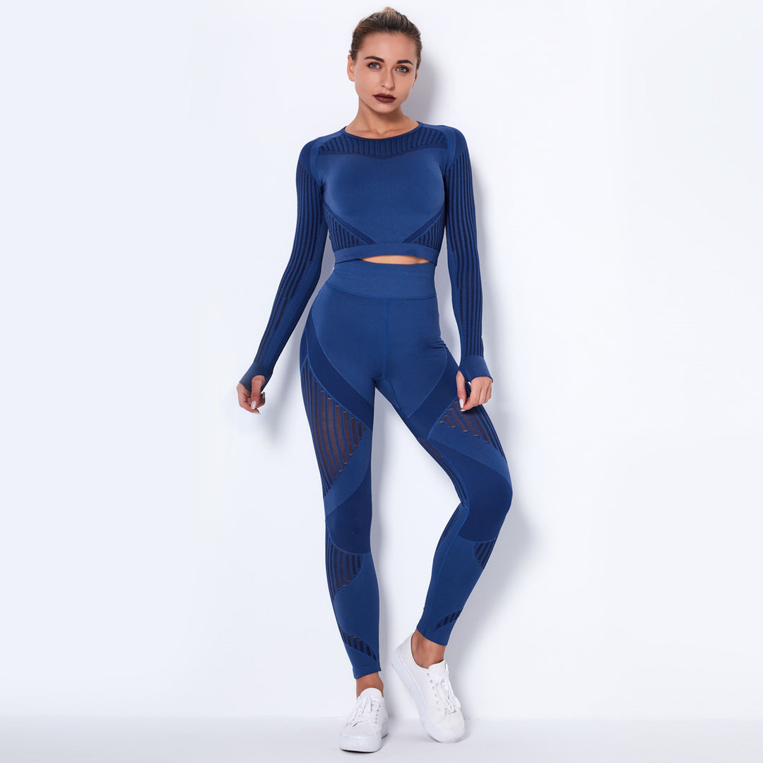 "Reagan Breathable Two Piece Thumbhole Activewear Set”