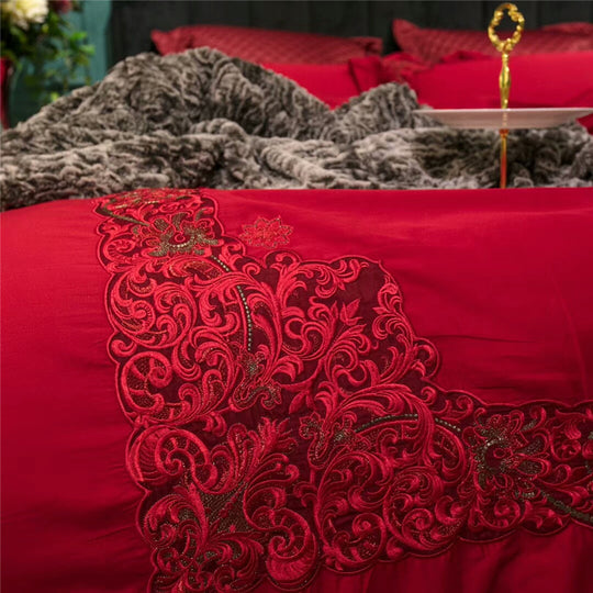 “Red Room 4 Piece Comforter Set”