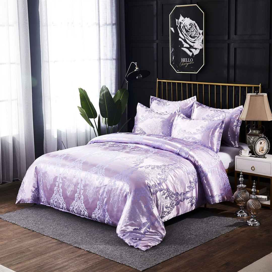 “The Duchess’s Closet Satin Comforter Set”