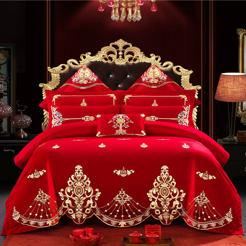 “Lucky Red 4 Piece Comforter Set”