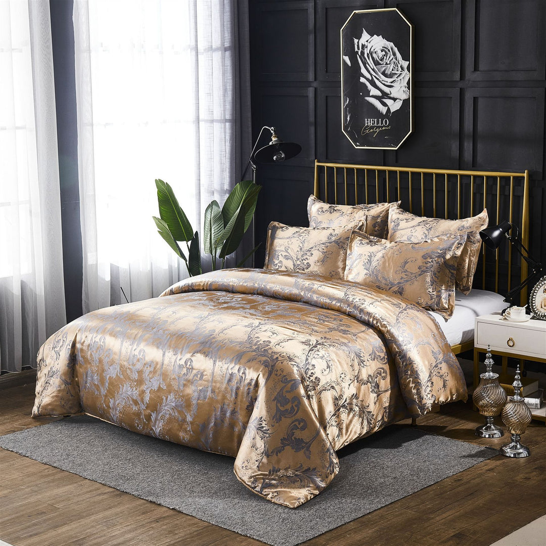 “The Duchess’s Closet Satin Comforter Set”