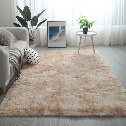 "Long Hair Tie-Dyed Fluffy Area Rug"