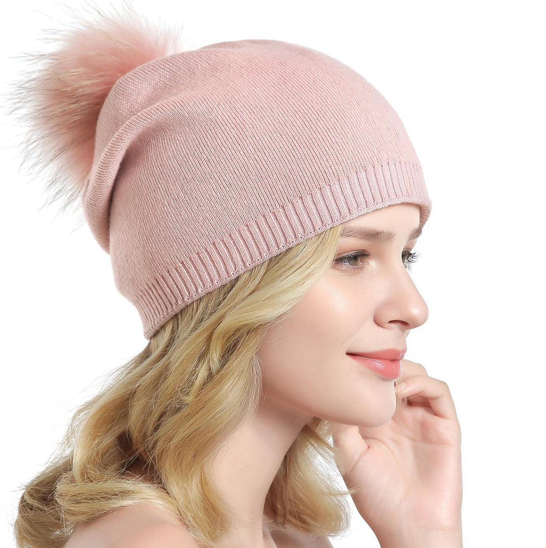 “Faux Fur Pompom Hats”