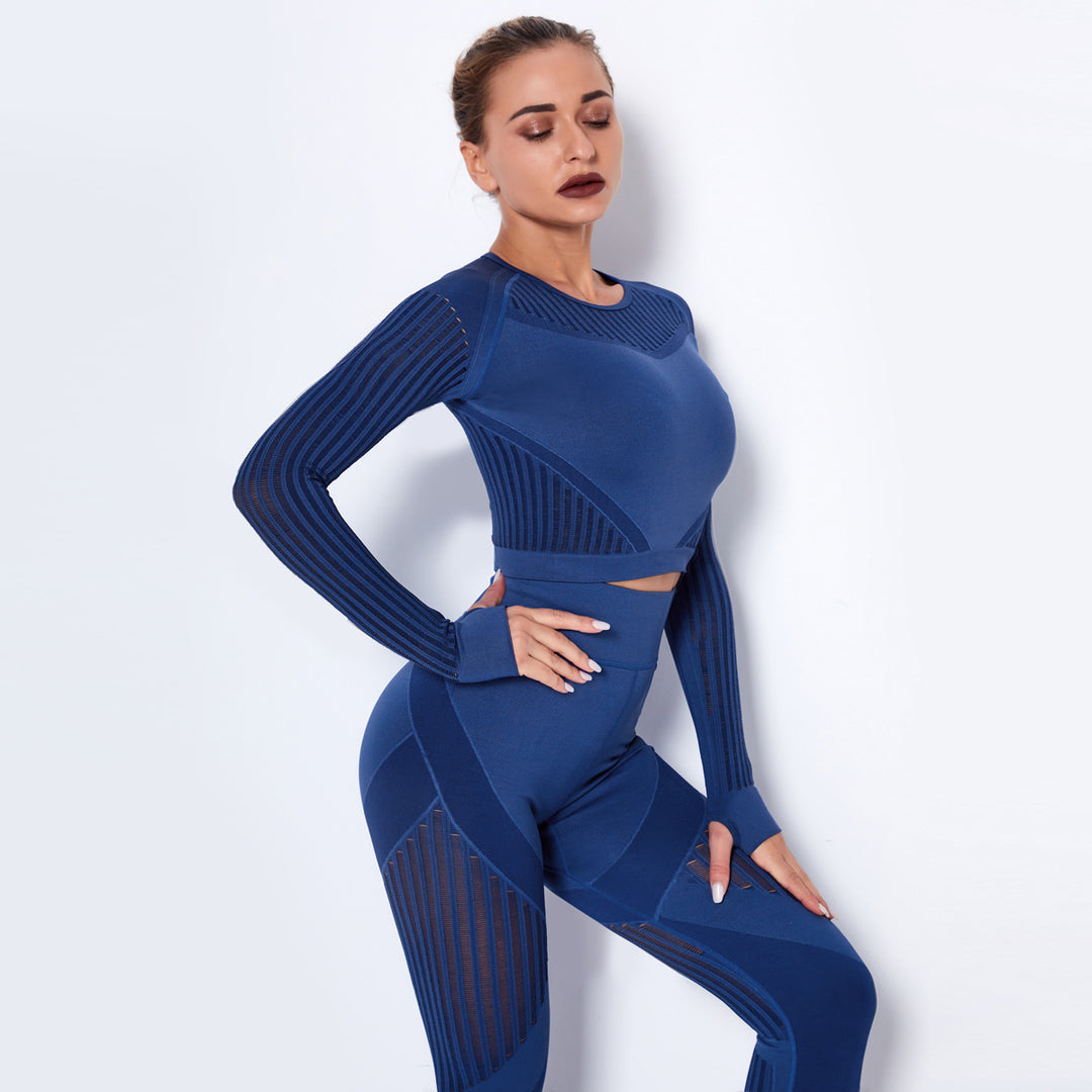 "Reagan Breathable Two Piece Thumbhole Activewear Set”