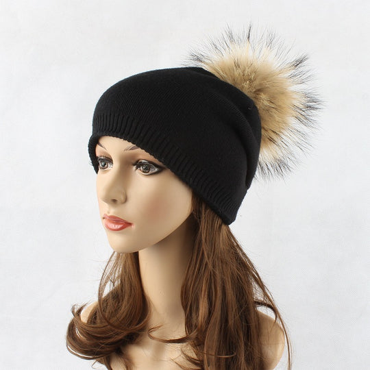 “Faux Fur Pompom Hats”