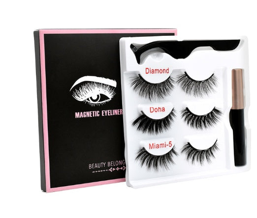 "Magnetic 3 Piece Eyelash Kit"