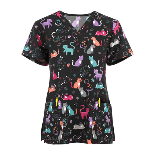 “Happiness Uniform Scrub Top”