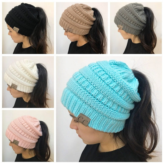 Women's Girl Stretch Knit Hat