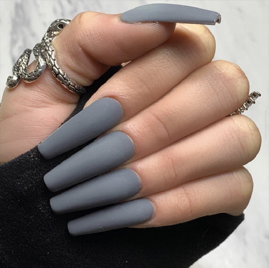 “Summertime Code Long Ballet Tip Fashion Nails”