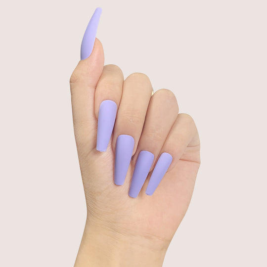 “Summertime Code Long Ballet Tip Fashion Nails”