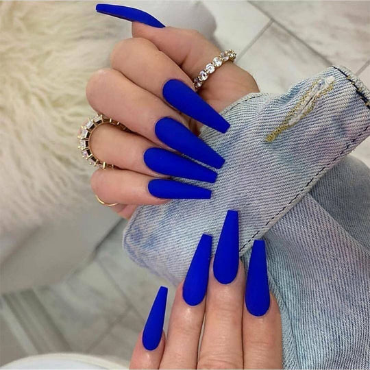 “Summertime Code Long Ballet Tip Fashion Nails”