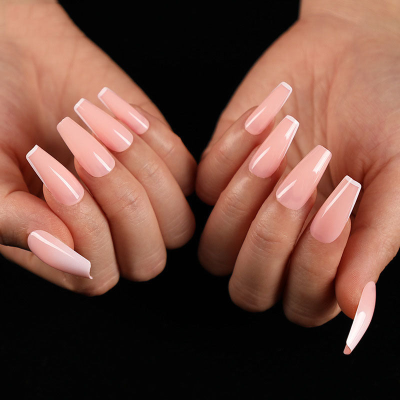 “Summertime Code Long Ballet Tip Fashion Nails”