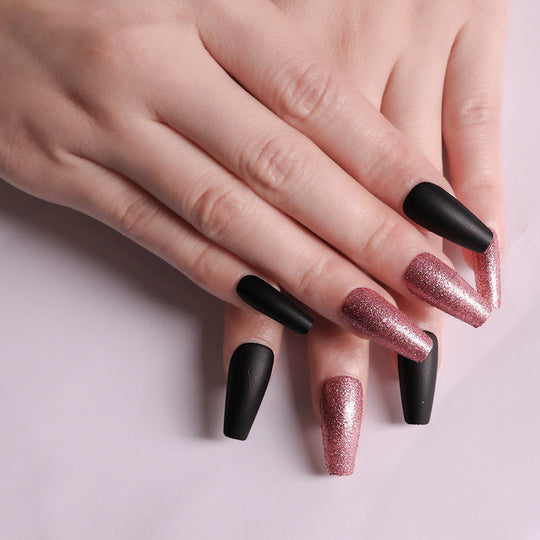 “Summertime Code Long Ballet Tip Fashion Nails”