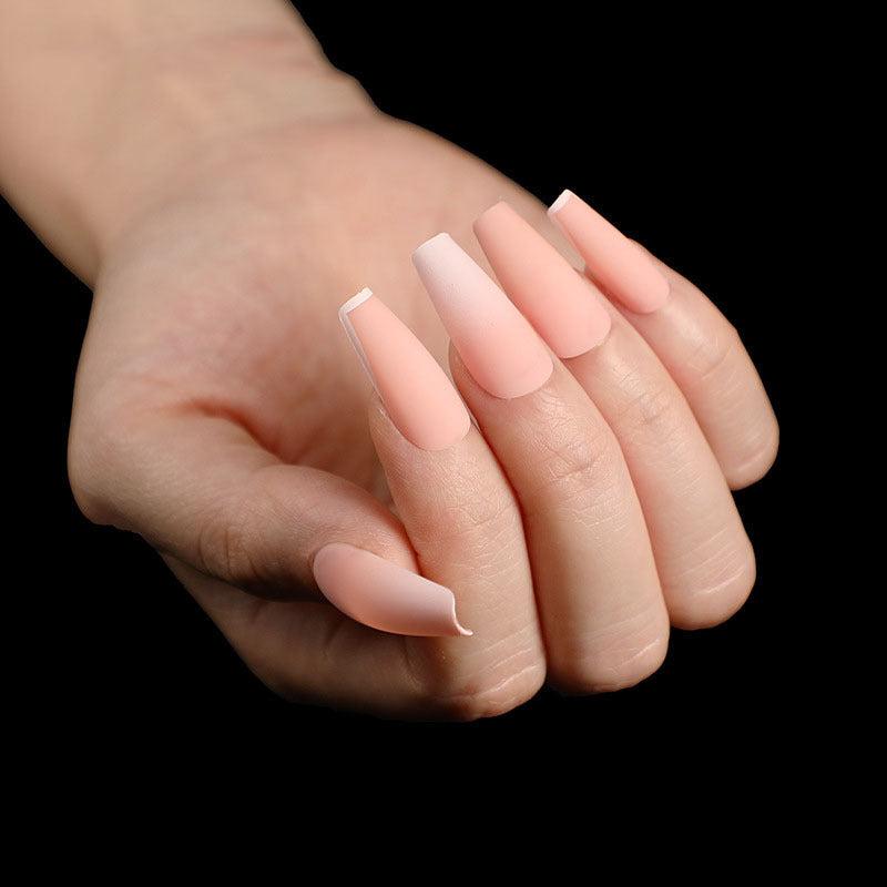 “Summertime Code Long Ballet Tip Fashion Nails”