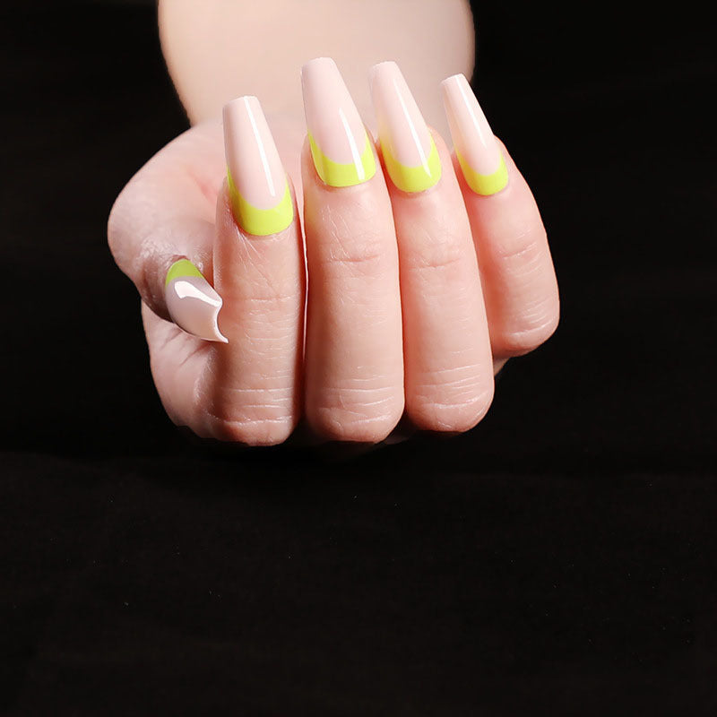 “Summertime Code Long Ballet Tip Fashion Nails”