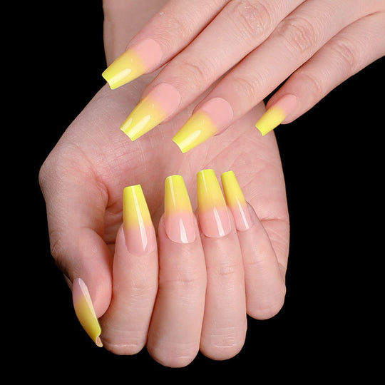 “Summertime Code Long Ballet Tip Fashion Nails”