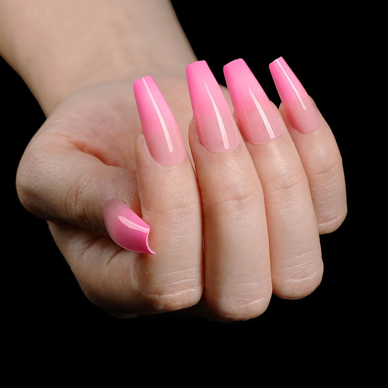 “Summertime Code Long Ballet Tip Fashion Nails”