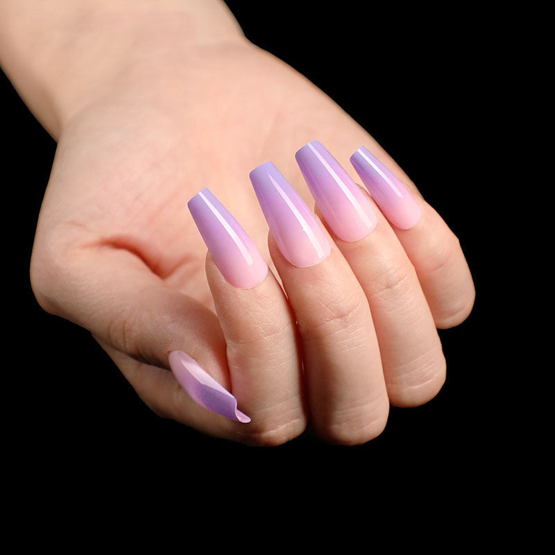 “Summertime Code Long Ballet Tip Fashion Nails”