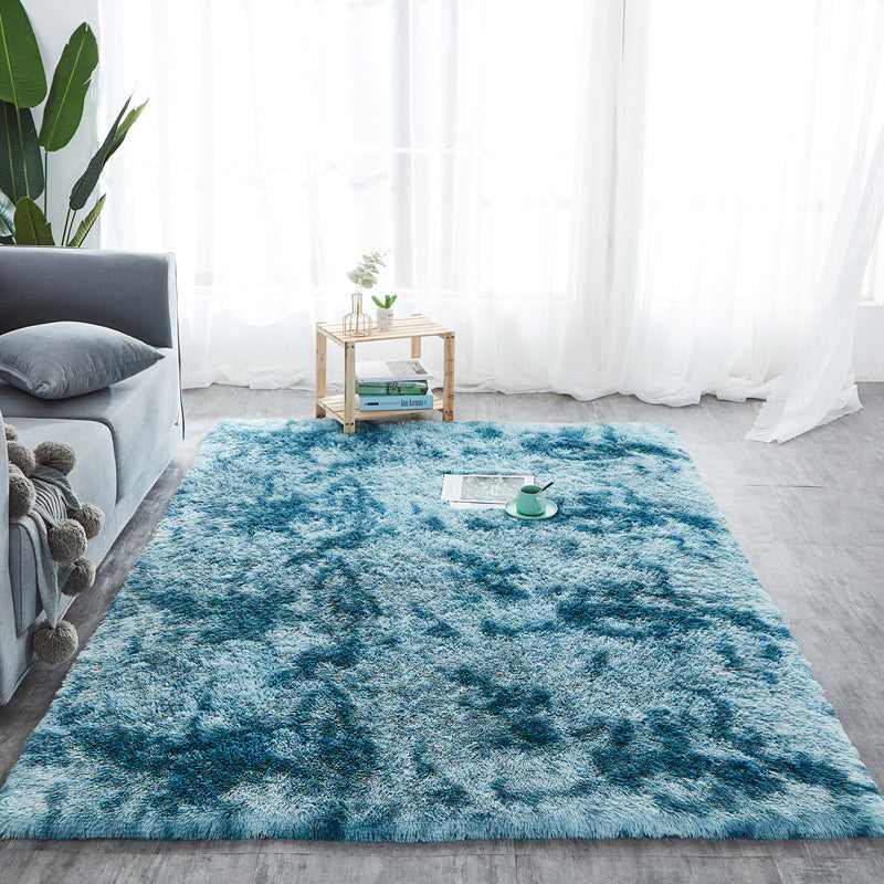 "Long Hair Tie-Dyed Fluffy Area Rug"