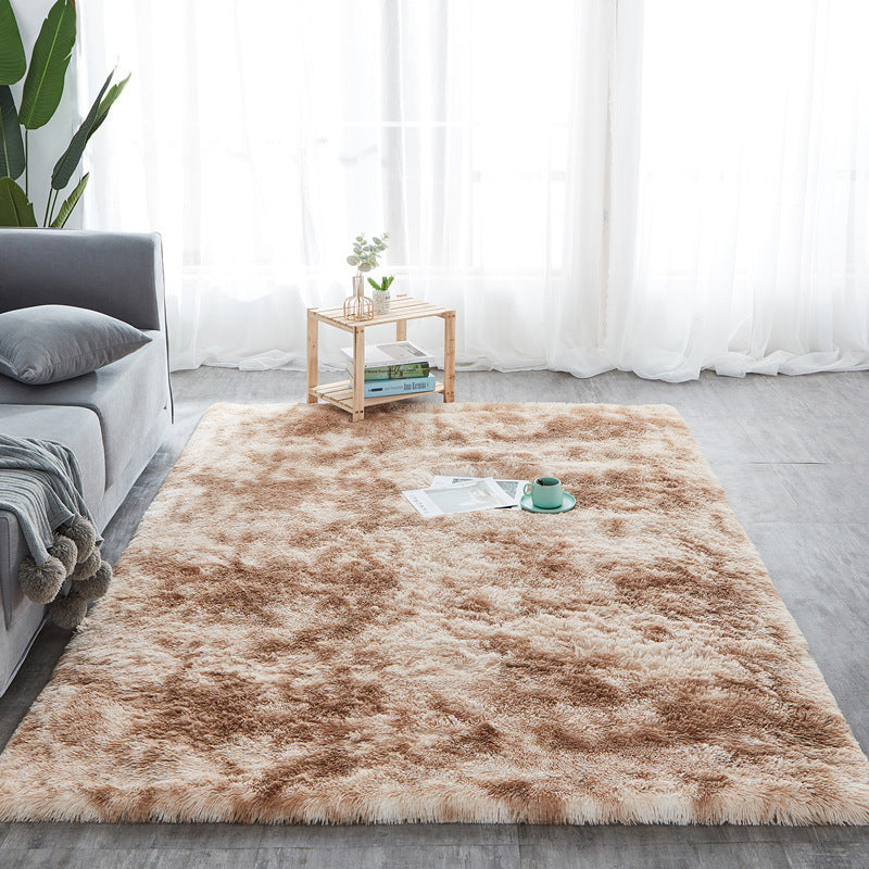 "Long Hair Tie-Dyed Fluffy Area Rug"