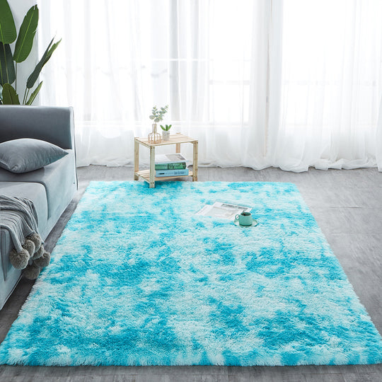 "Long Hair Tie-Dyed Fluffy Area Rug"