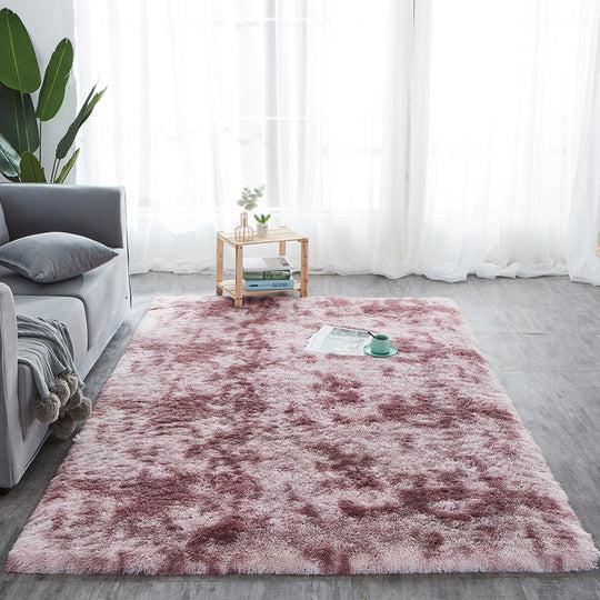 "Long Hair Tie-Dyed Fluffy Area Rug"