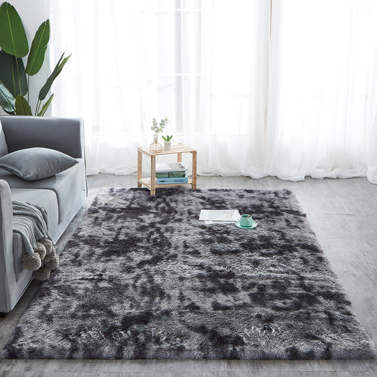 "Long Hair Tie-Dyed Fluffy Area Rug"