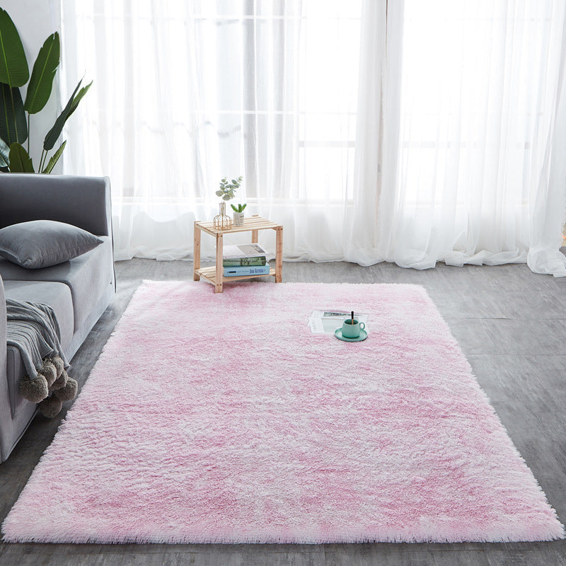 "Long Hair Tie-Dyed Fluffy Area Rug"