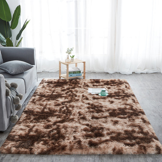 "Long Hair Tie-Dyed Fluffy Area Rug"