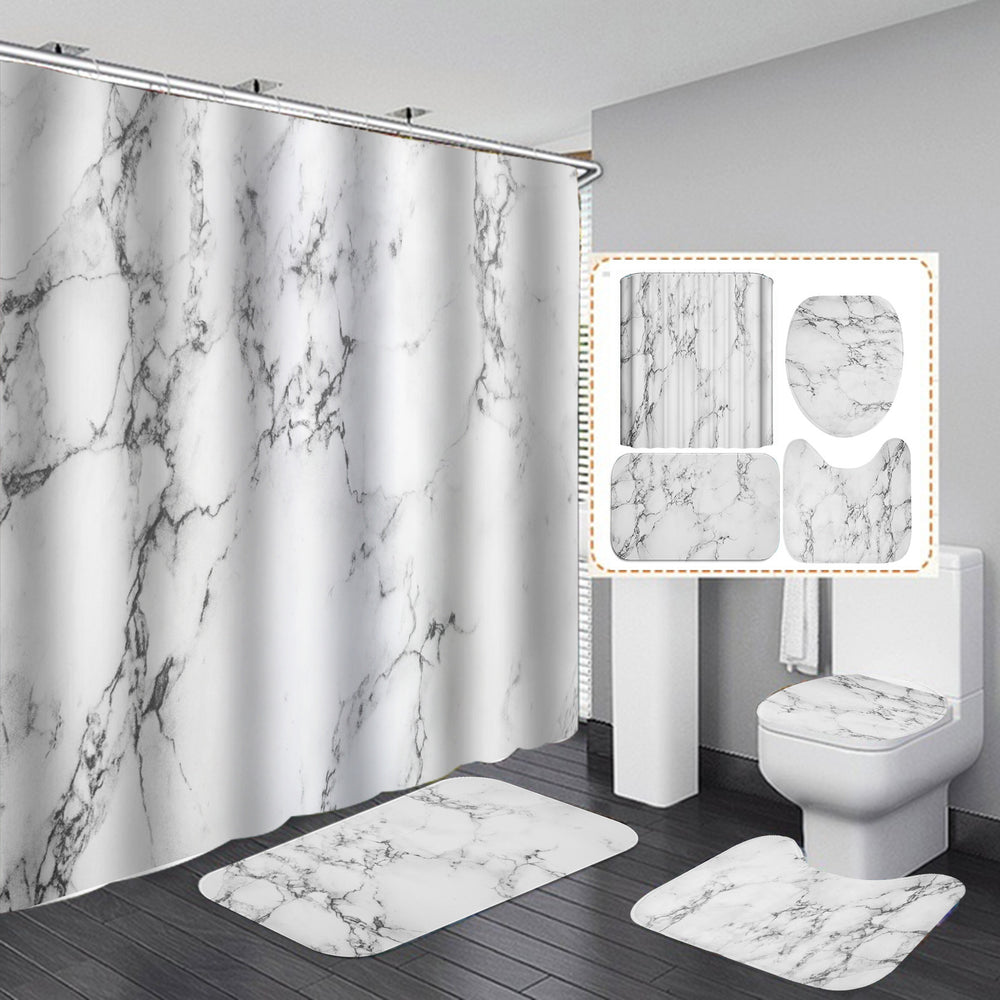 “Abstract Marble 4 Piece Bathroom Set”