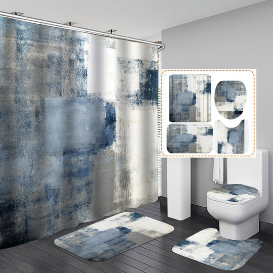 “Abstract Marble 4 Piece Bathroom Set”