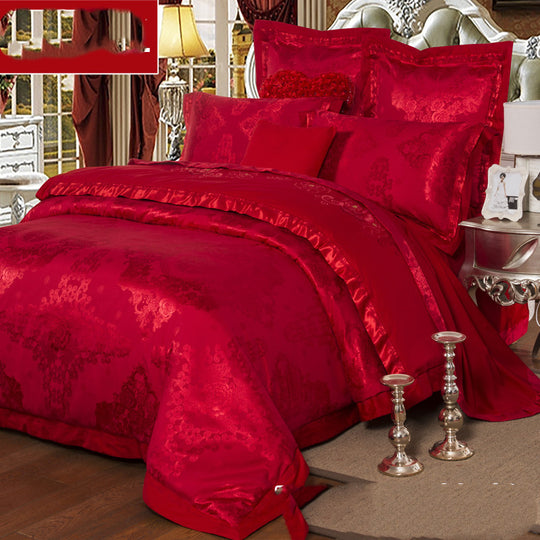 "Royal Bouquet Satin Comforter Set"