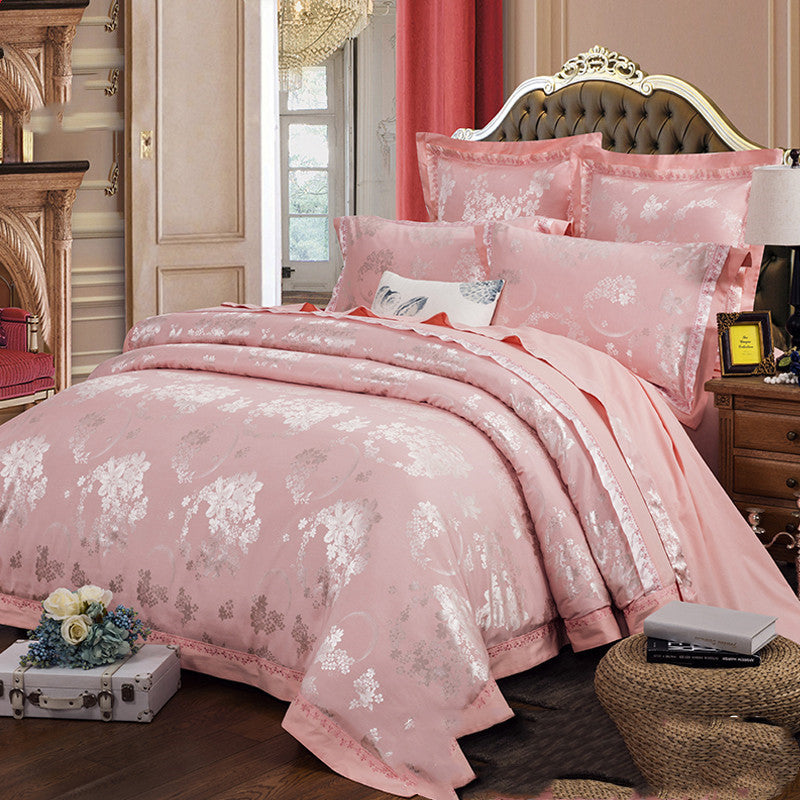 "Royal Bouquet Satin Comforter Set"