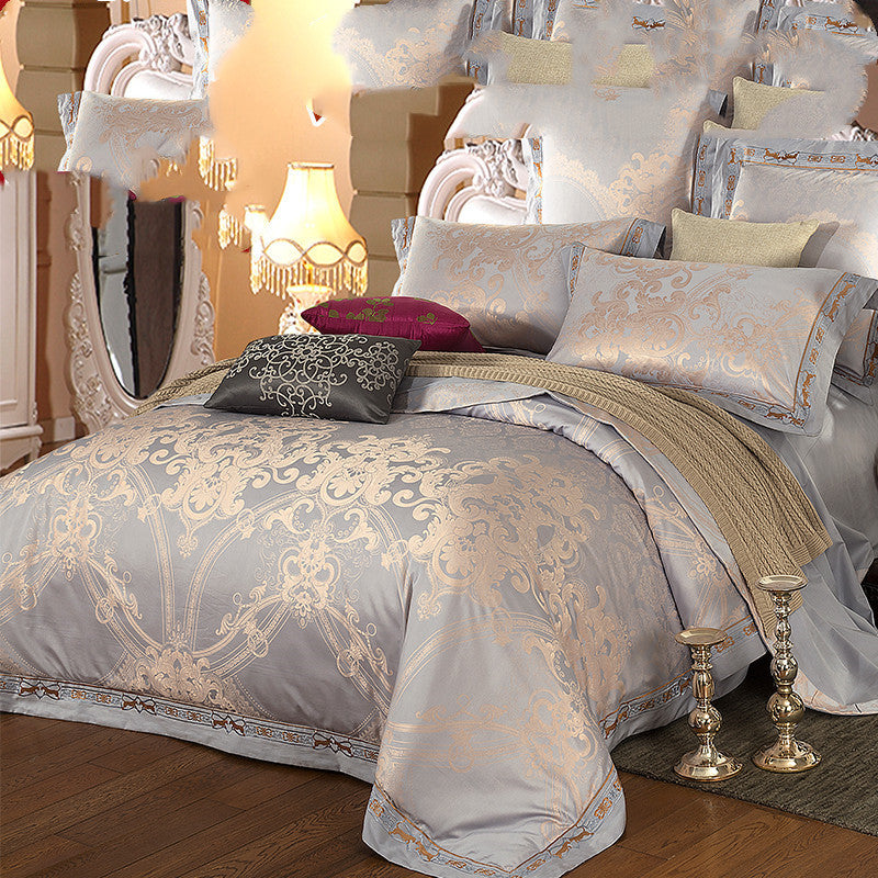 "Royal Bouquet Satin Comforter Set"