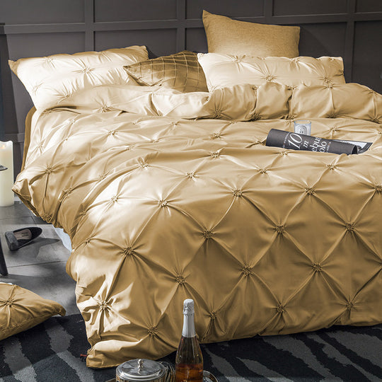 “Modern Elegance 4 Piece Satin Comforter Set”