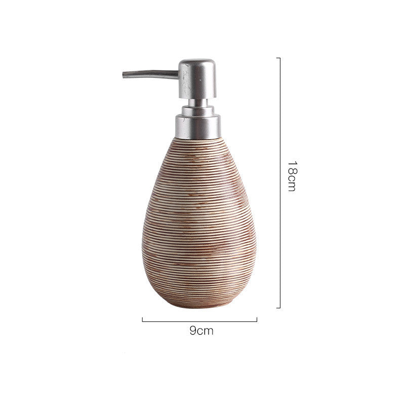 “Textured Ceramic Soap Pump”